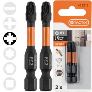 Bit udarowy 50MM PZ3, 2 szt. - Tactix 455213
