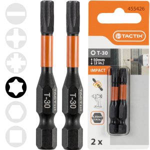 Bit udarowy 50MM T-30, 2 szt. - Tactix 455426