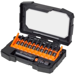 Bity udarowe TORX +uchwyt, 11 szt. ZESTAW - Tactix 455873