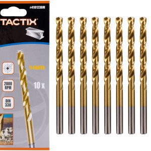 Wiertło HSS-TiN 5MM, 10 szt, kpl. - Tactix 410123BM