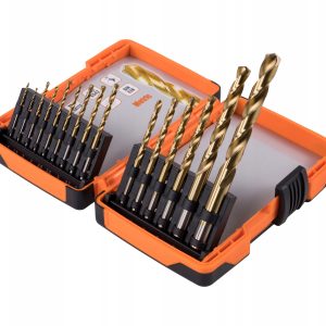 Wiertła HSS(6542)-TiN 1,5-10MM 15szt, plast. box - Tactix 418011