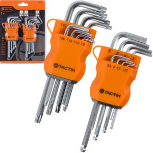 Klucze sześciokątne kuliste i TORX  2x8 sztuk,CR-V 206028